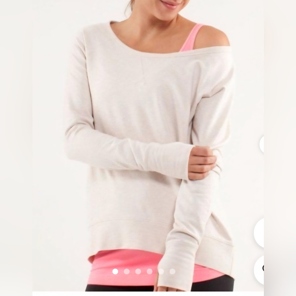 Lululemon Meditate Pullover In‎ Heathered Dune